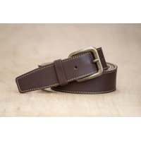 CEINTURE CUIR BRUN| La jean